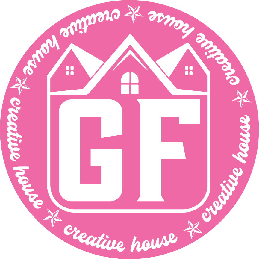 GF Creative House logo in pink