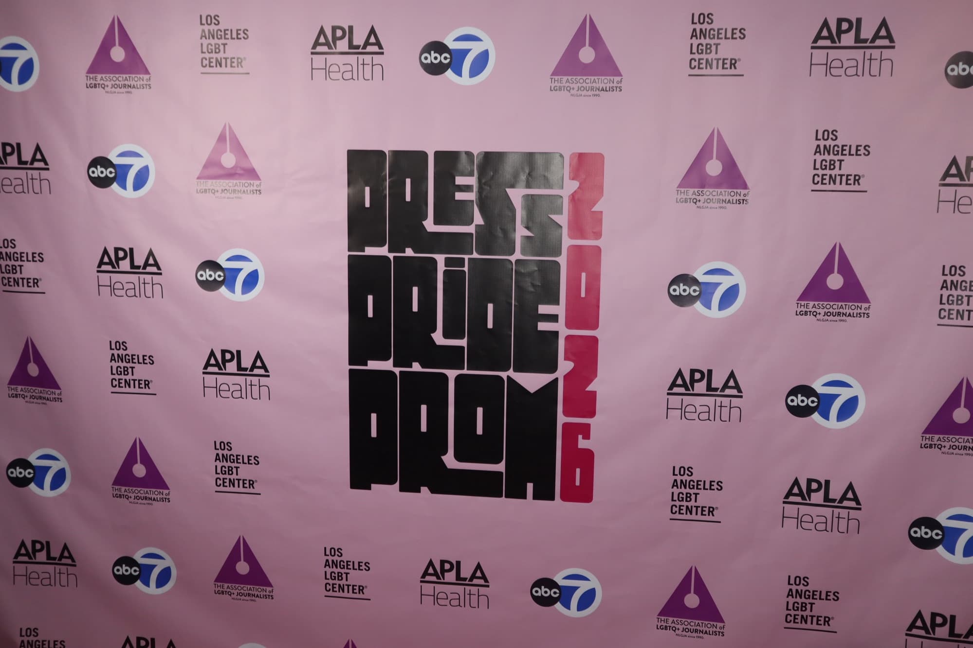The Press Pride Prom 2026 backdrop