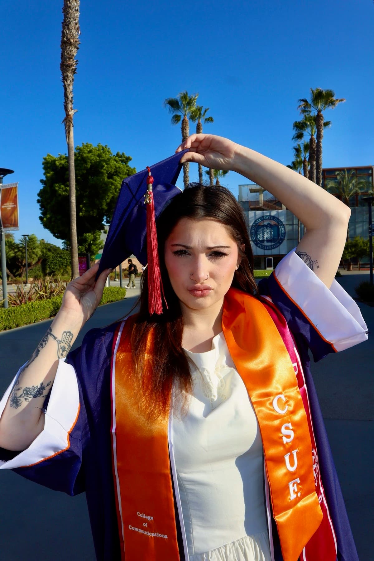 Graduation session, Cal State Fullerton, frame 3