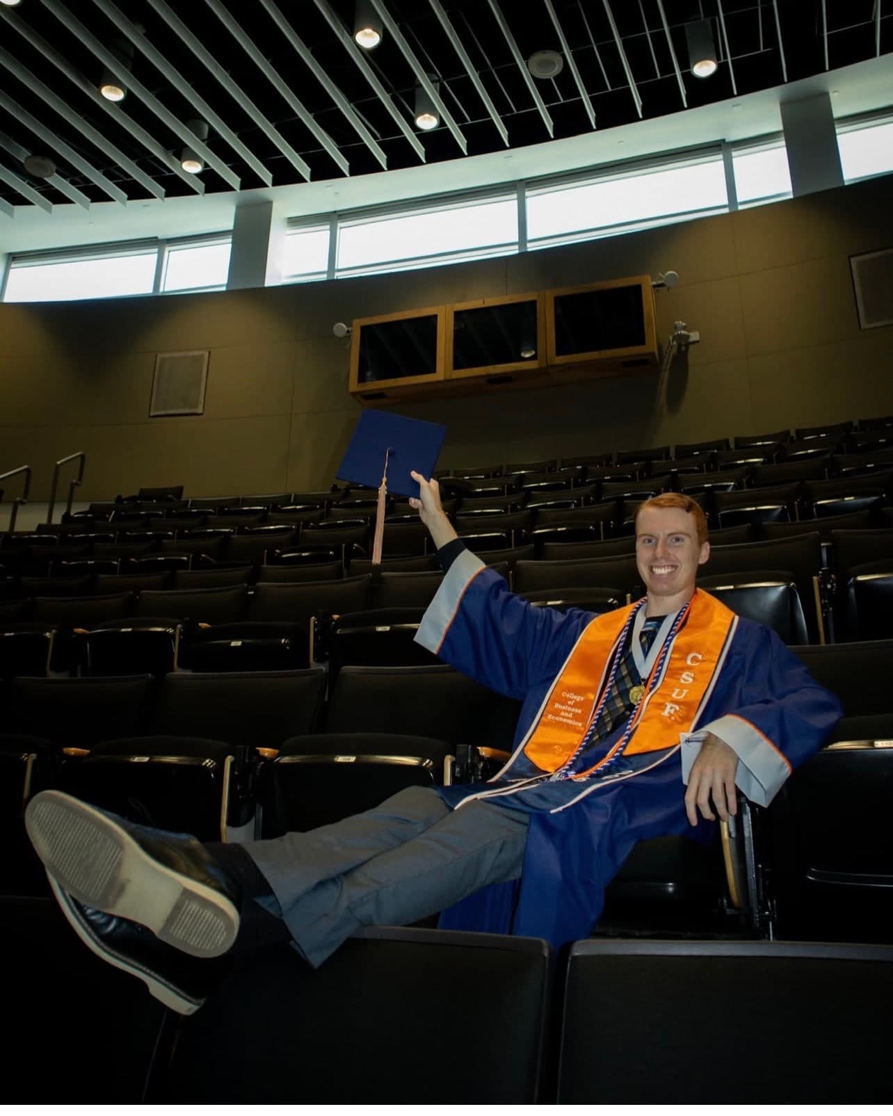 Andon’s graduation session, Cal State Fullerton, frame 3
