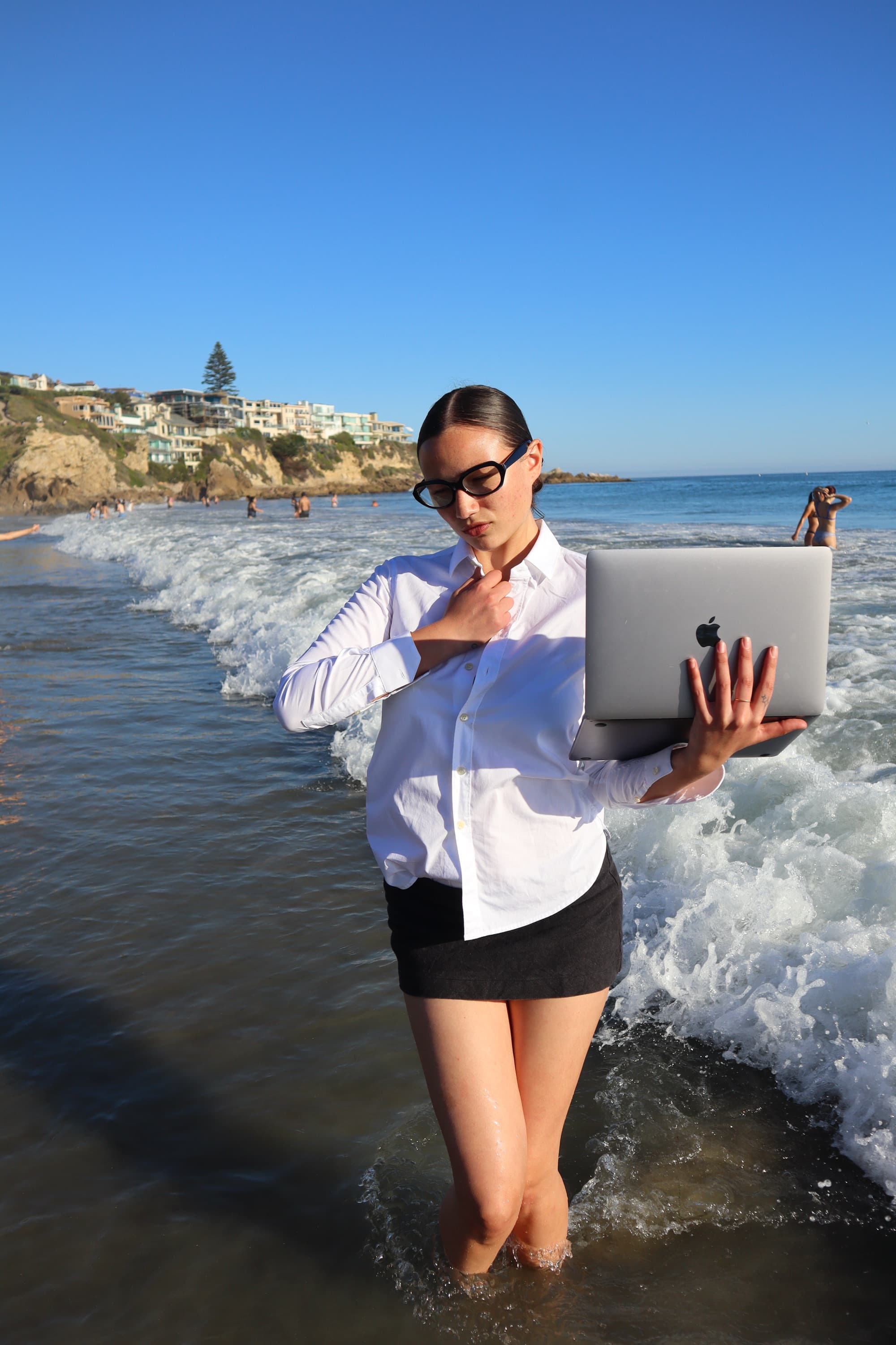 Alyssa Lowry on the beach, frame 11
