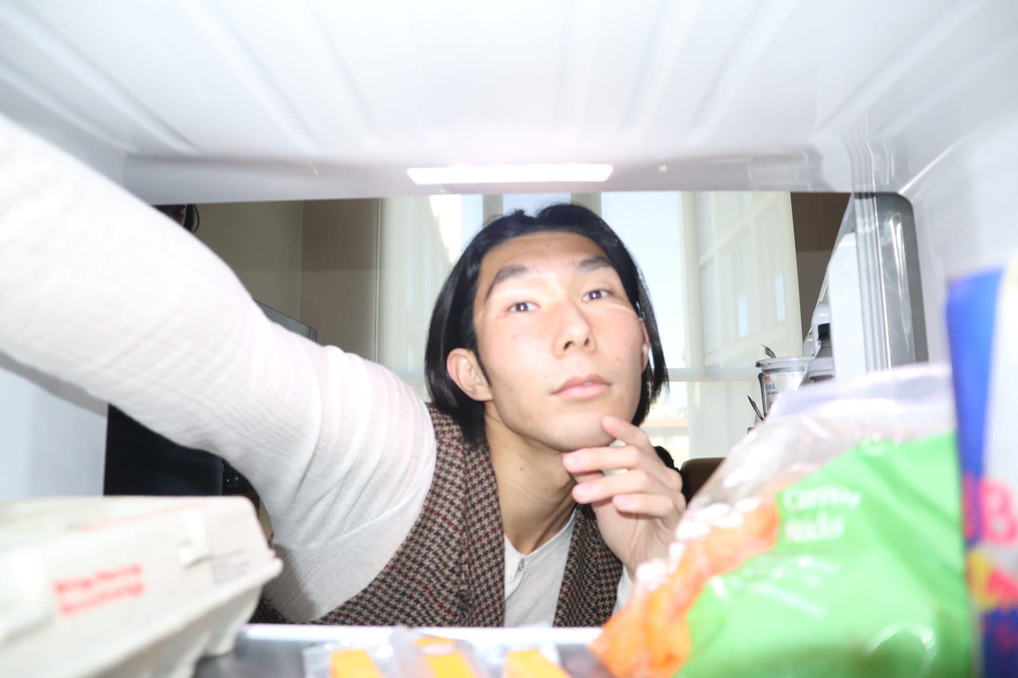 Portrait from inside the refrigerator, frame 9