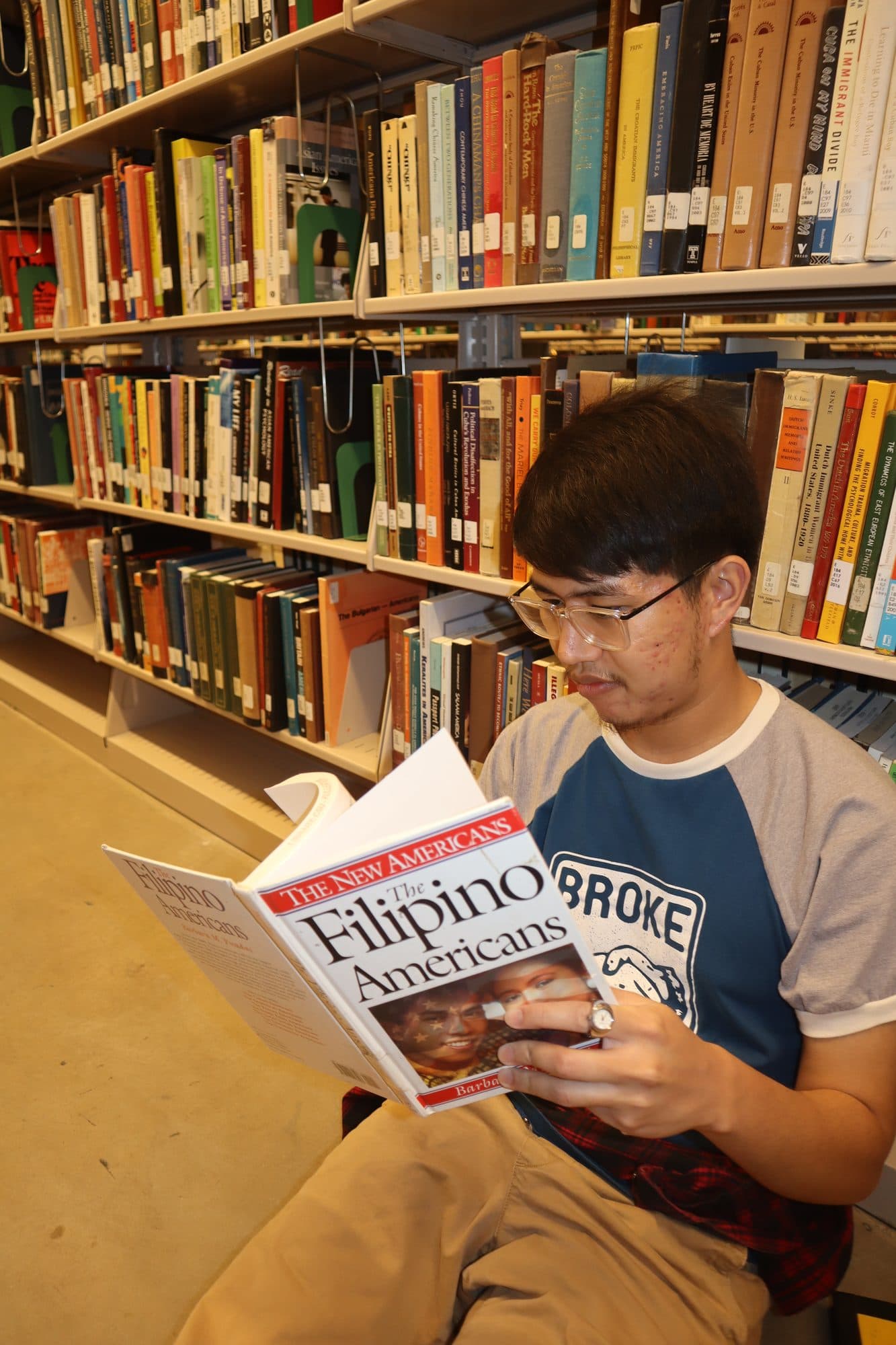 Raniel in the library, for Tusk, frame 2