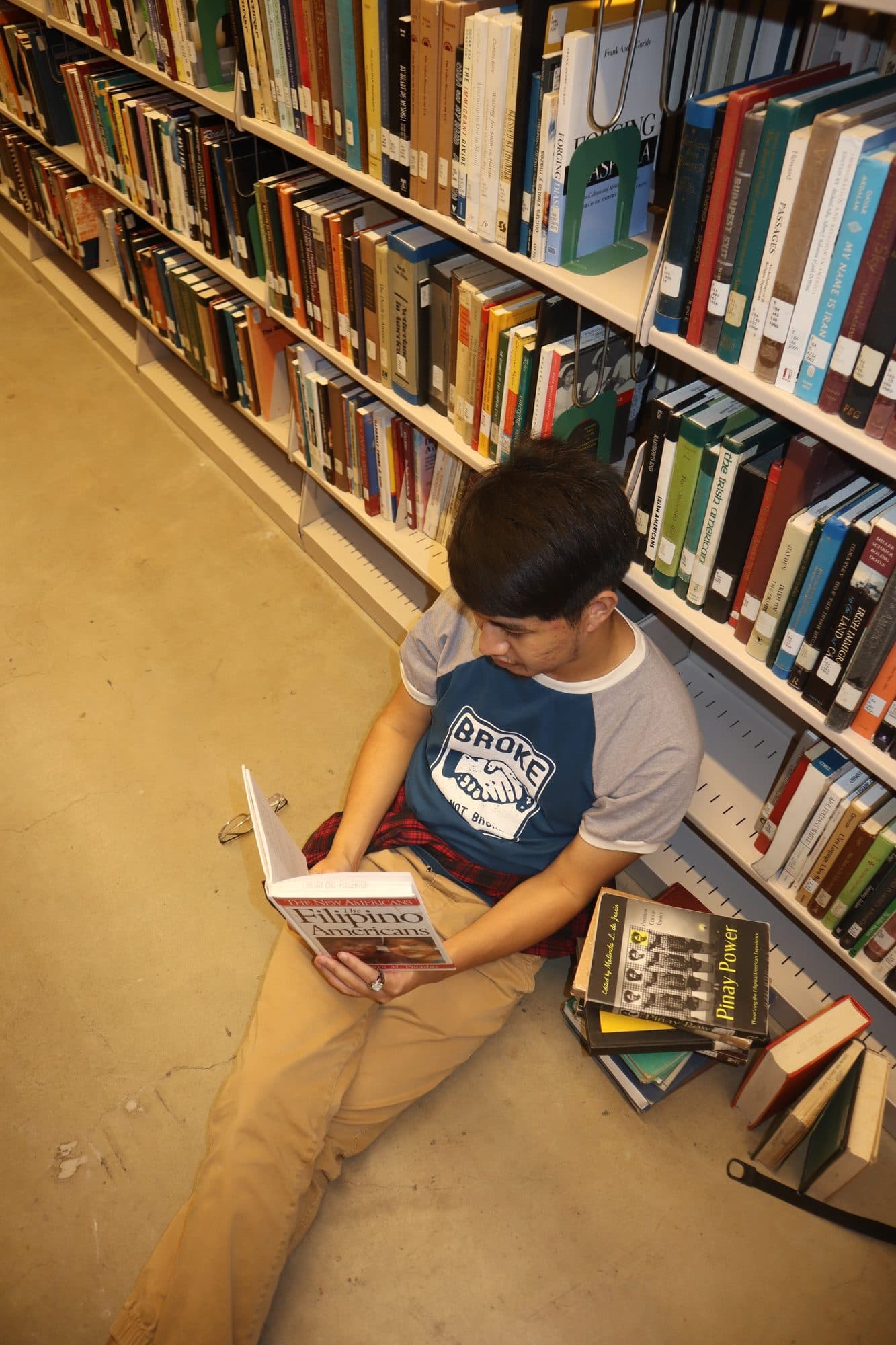 Raniel in the library, for Tusk, frame 7