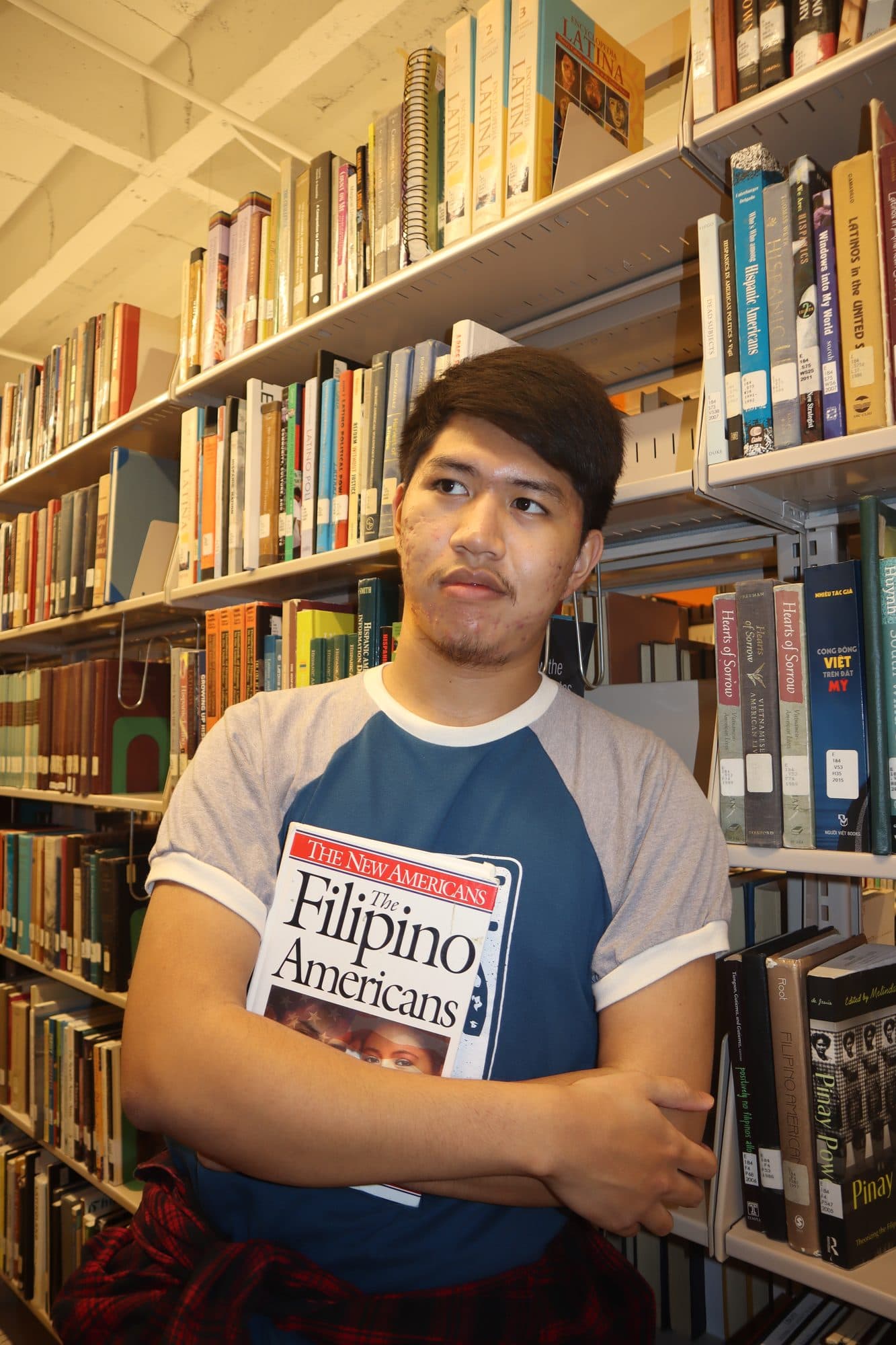 Raniel in the library, for Tusk, frame 16
