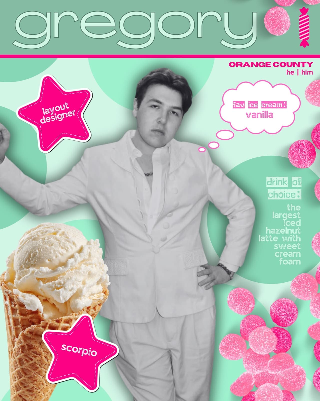 Gregory Ferraro introduced as an i-candy layout designer · 04